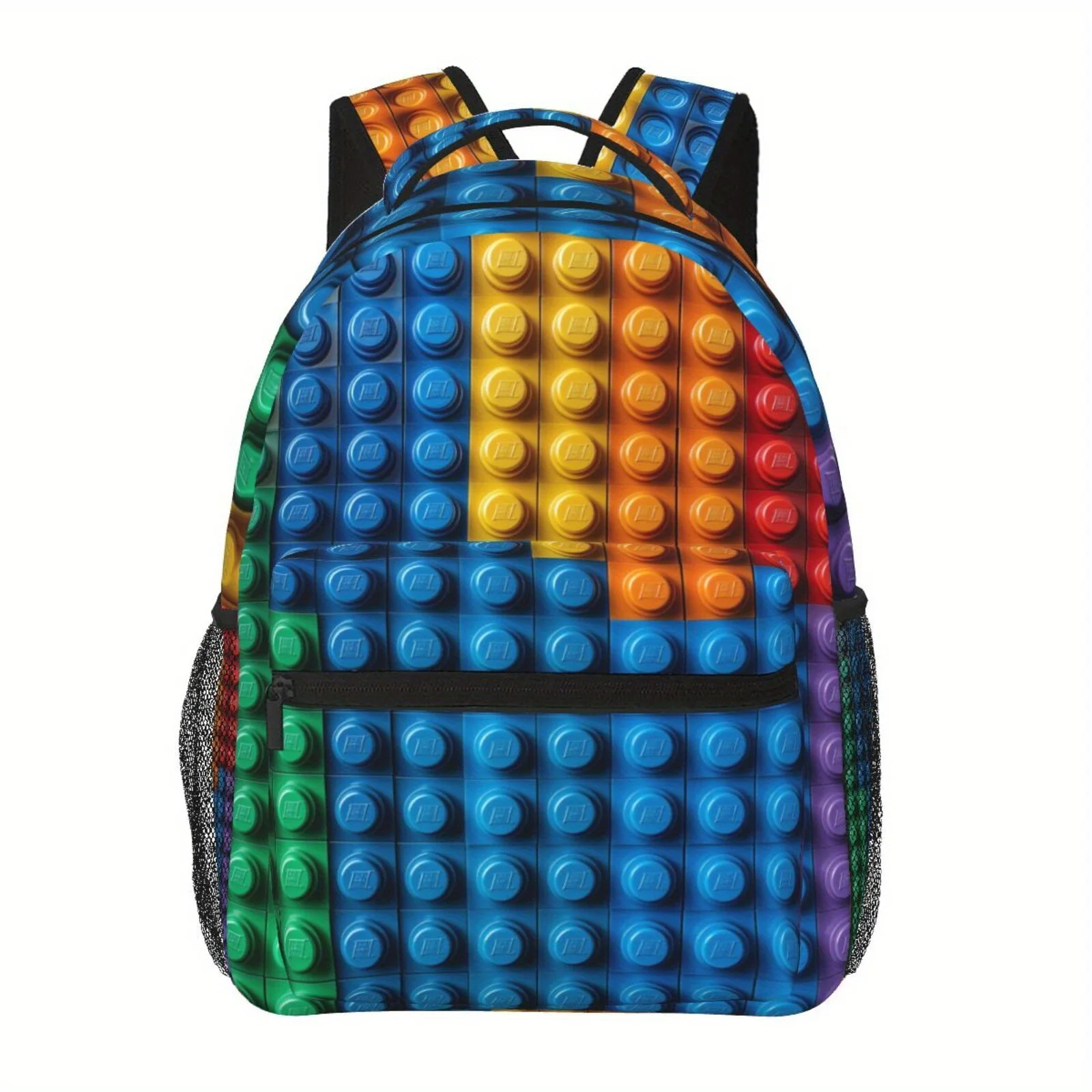 Polyester Backpack Durable Polyester Colorful Building Block Pattern Backpack Commuter Bag with Water Bottle Umbrella
Polyester Backpack Durable Polyester Colorful Building Block Pattern Backpack Commuter Bag with Water Bottle Umbrella