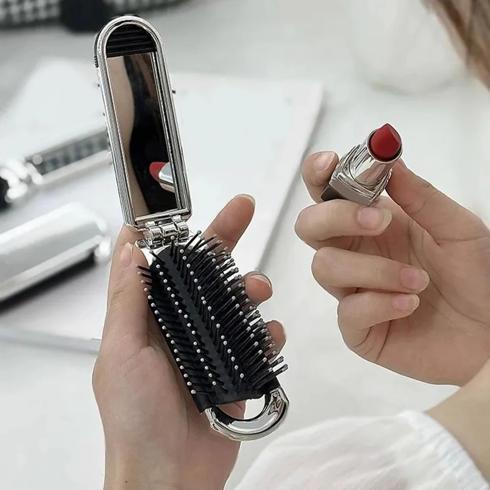 Mini Hair Brush Folding Massage Comb Head Massage Anti-Static Portable Travel Hair Brush Girl Hair Combs With Mirror 1pc
Mini Hair Brush Folding Massage Comb Head Massage Anti-Static Portable Travel Hair Brush Girl Hair Combs With Mirror 1pc