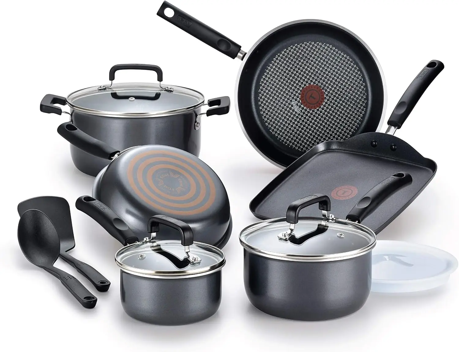 Nonstick Cookware Set 12 Piece Oven Safe 350F Pots and Pans, Dishwasher Safe Black
Nonstick Cookware Set 12 Piece Oven Safe 350F Pots and Pans, Dishwasher Safe Black