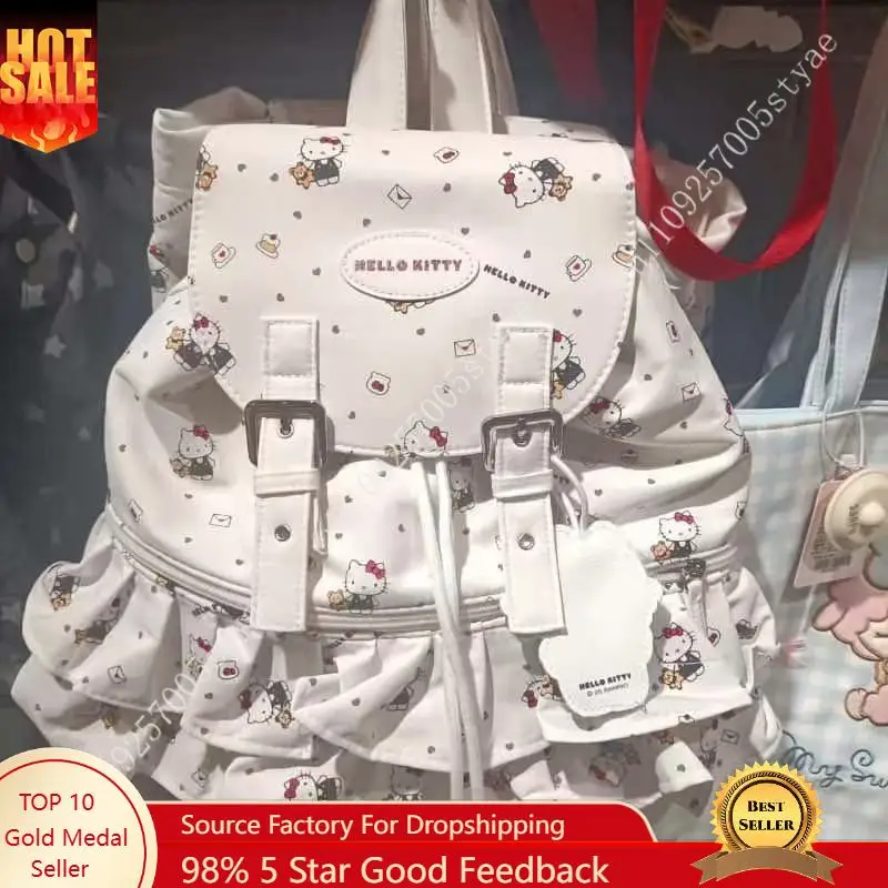 Рюкзак Hello Kitty с мультяшным дизайном для женщин, стильная сумка через плечо, повседневный универсальный забавный рюкзак, аксессуары для косплея
Рюкзак Hello Kitty с мультяшным дизайном для женщин, стильная сумка через плечо, повседневный универсальный забавный рюкзак, аксессуары для косплея