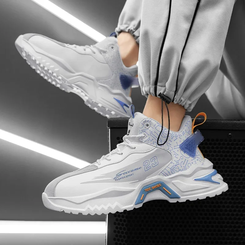 2024 Fashionable men's sports shoes for autumn lightweight wear-resistant anti slip running shoes casual thick soled white shoes
2024 Fashionable men's sports shoes for autumn lightweight wear-resistant anti slip running shoes casual thick soled white shoes