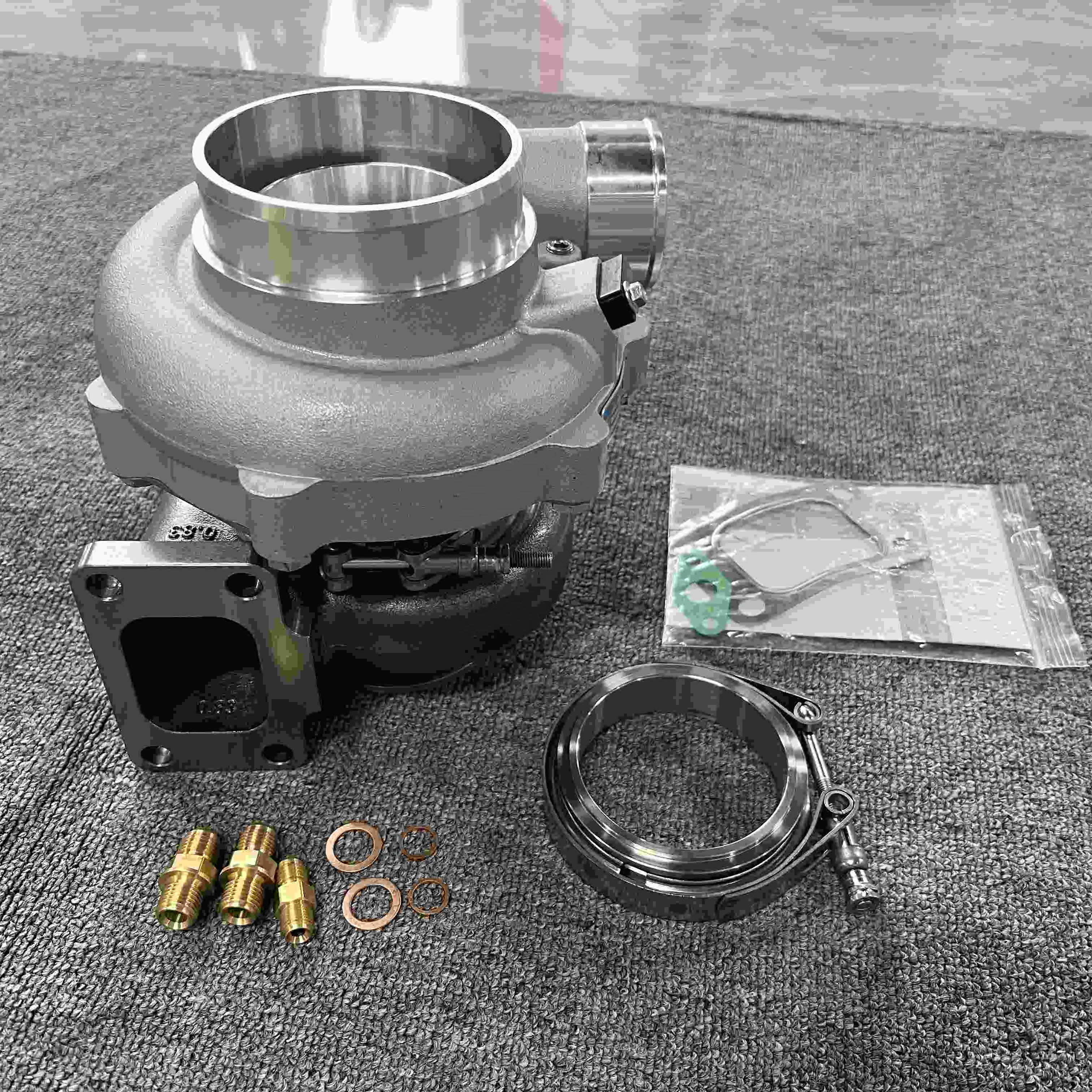 Racing G35-1050 Turbocharger With AR.83 T3 V Band Turbine Housing Dual Ball Bearing
Racing G35-1050 Turbocharger With AR.83 T3 V Band Turbine Housing Dual Ball Bearing