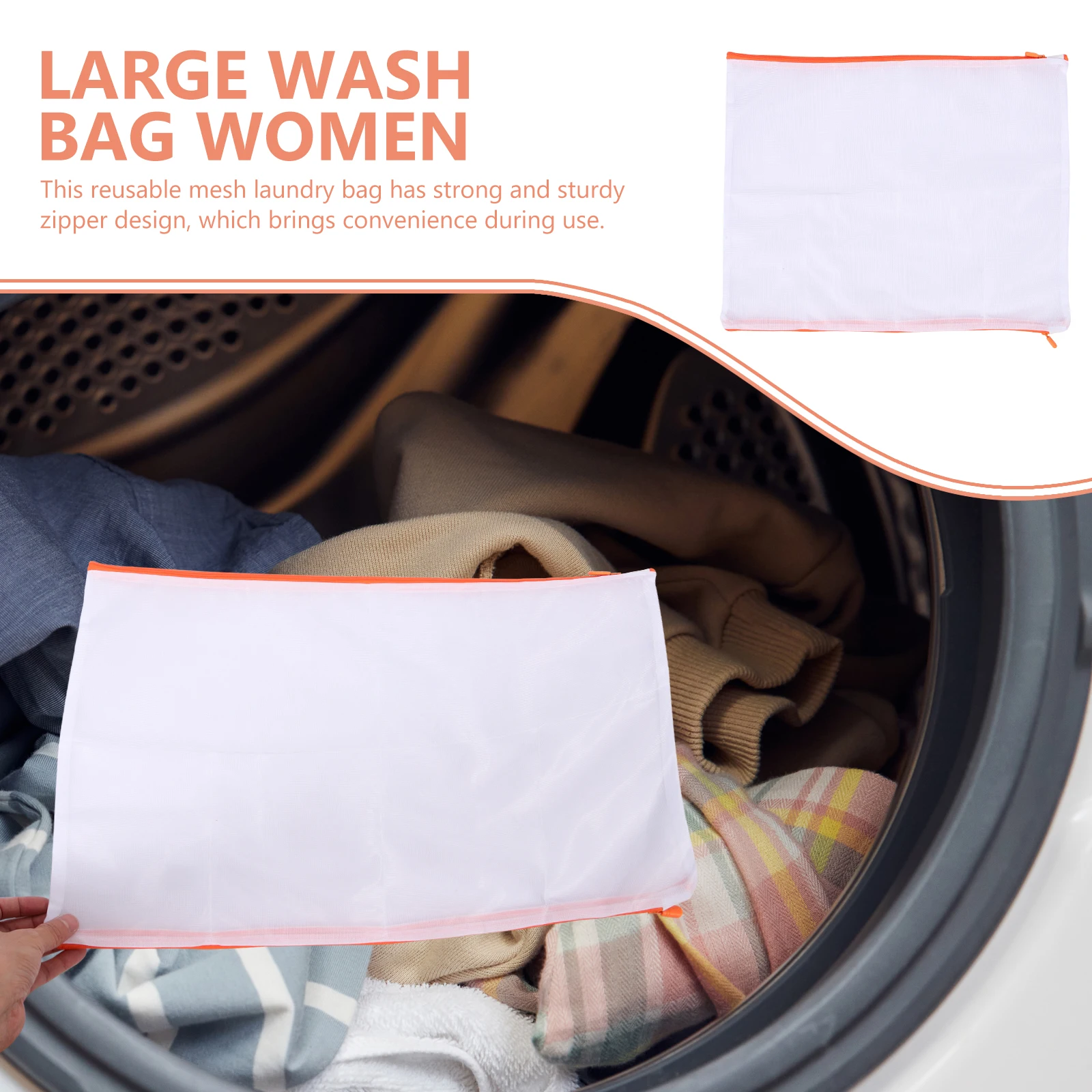 Laundry Mesh Bag Heavy Duty Mesh Wash Bag with Strong Zipper for Underwear Socks Travel Storage Organizer Laundry Organizer
Laundry Mesh Bag Heavy Duty Mesh Wash Bag with Strong Zipper for Underwear Socks Travel Storage Organizer Laundry Organizer