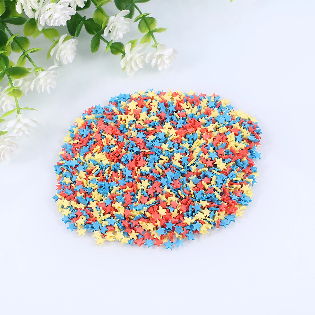 100g Pack Mini Candy Colored Star Sprinkles Polymer Clay Diy Supplies For Scrapbook Phone Case Decor Handmade Crafts Party Decor
100g Pack Mini Candy Colored Star Sprinkles Polymer Clay Diy Supplies For Scrapbook Phone Case Decor Handmade Crafts Party Decor