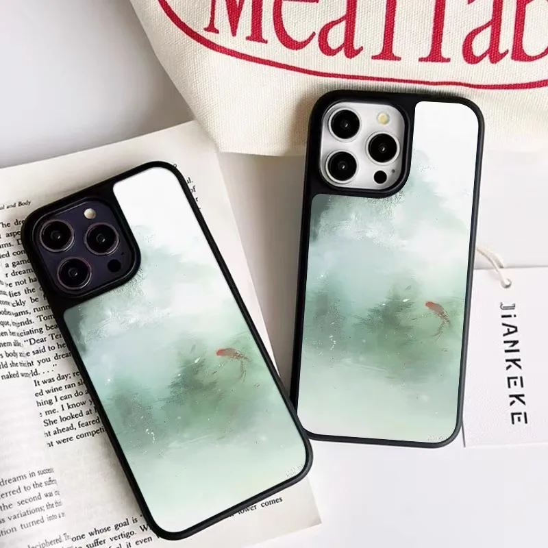 Ins Korean Green Chinese Koi Water Cute Background Phone Case for IPhone 16 PLUS 15 14 13 12 11 Pro Max Back Cover Capa
Ins Korean Green Chinese Koi Water Cute Background Phone Case for IPhone 16 PLUS 15 14 13 12 11 Pro Max Back Cover Capa
