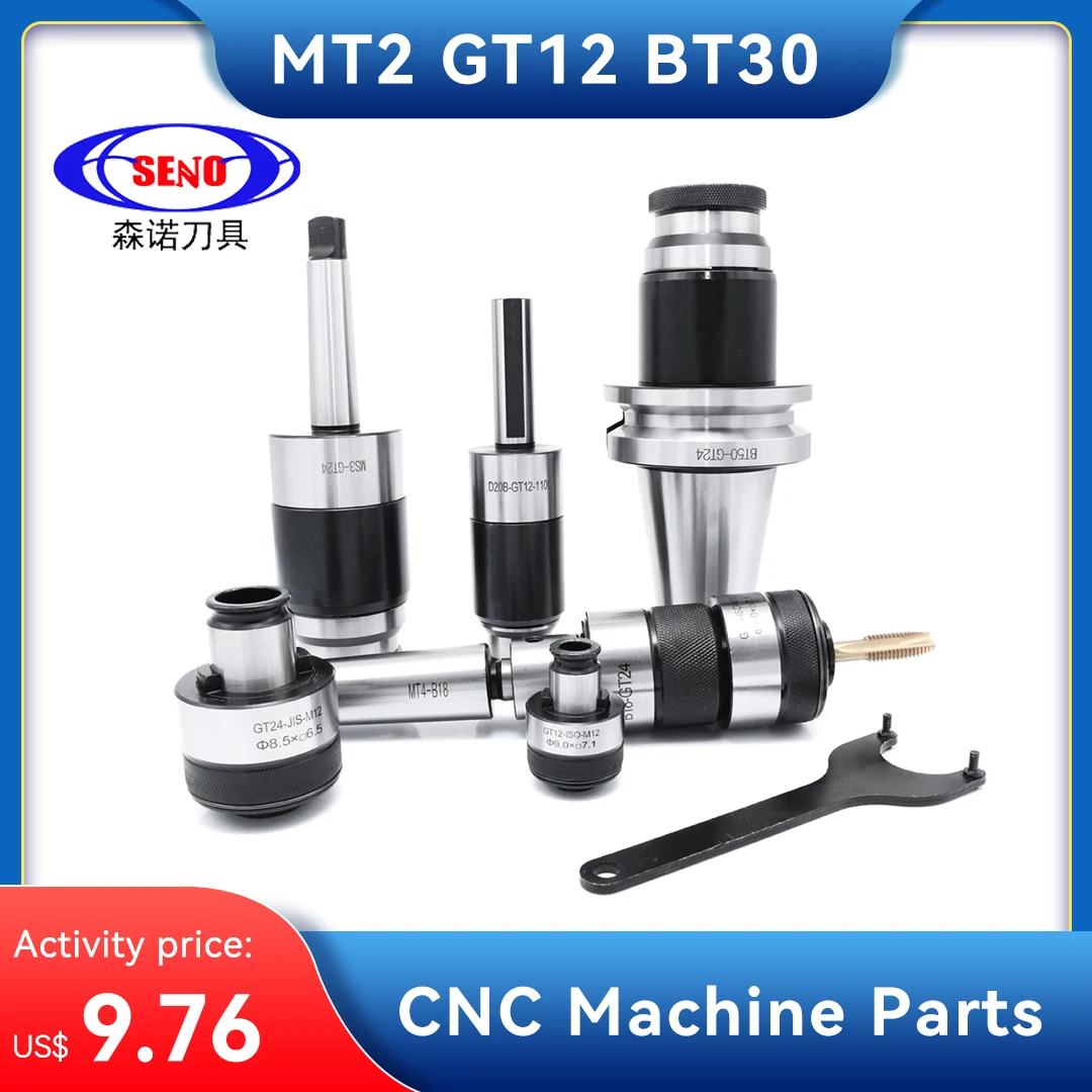 SENO Tap Chucks Overload Protection MORSE Tapper MT2 GT12 BT30 BT40 NT30 NT40 GT24 MT3 GT12 MT4 Tapping Chuck CNC Machine Collet
SENO Tap Chucks Overload Protection MORSE Tapper MT2 GT12 BT30 BT40 NT30 NT40 GT24 MT3 GT12 MT4 Tapping Chuck CNC Machine Collet