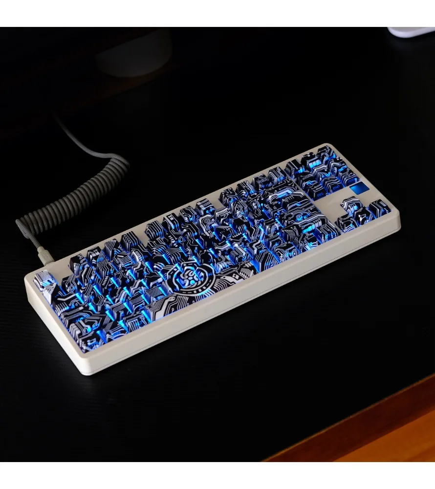 Sublimation mechanical keyboard cap wooting circuit diagram keycap PBT original light transmission personality
Sublimation mechanical keyboard cap wooting circuit diagram keycap PBT original light transmission personality