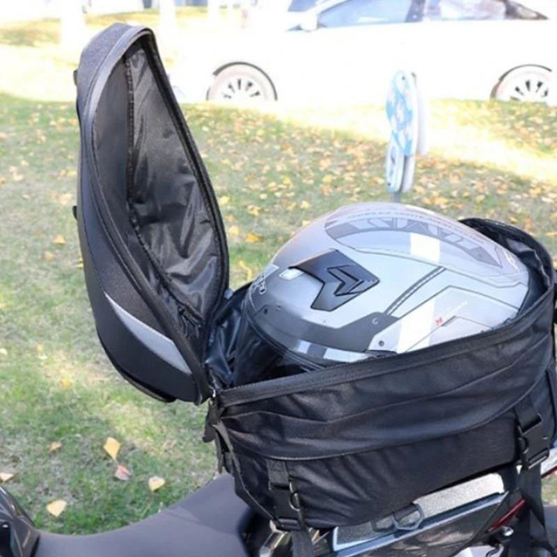 Waterproof Motorcycle Tail Bag With Carbon Fiber Design For Travel Storage
Waterproof Motorcycle Tail Bag With Carbon Fiber Design For Travel Storage