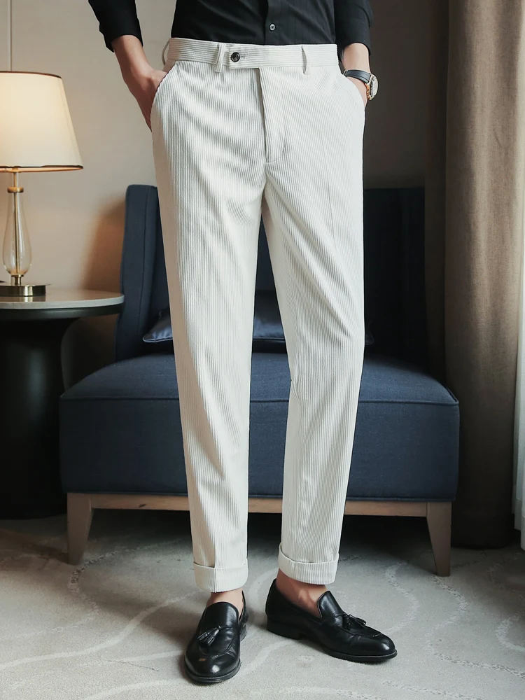 2023 New Autumn Men's Thick Corduroy Stretch Casual Pants Classic Style Solid Color Slim Trousers Male Brand Pant Clothes N70
2023 New Autumn Men's Thick Corduroy Stretch Casual Pants Classic Style Solid Color Slim Trousers Male Brand Pant Clothes N70