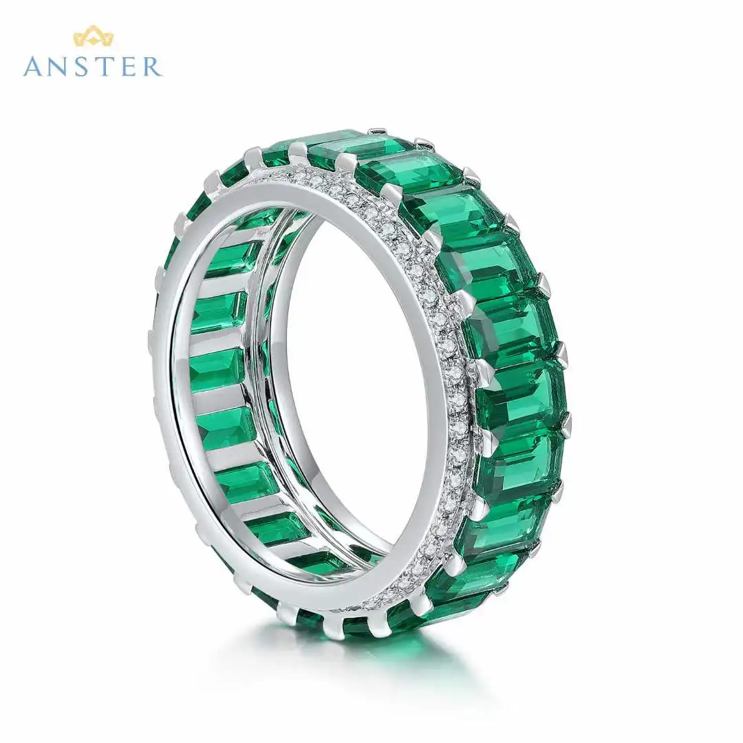 Zhanhao Brand Charm Ring Lab Grown Emerald Rings Diamonds Vintage Jewelry Mothers Day Gift for Her Anillos De Plata Ley 925
Zhanhao Brand Charm Ring Lab Grown Emerald Rings Diamonds Vintage Jewelry Mothers Day Gift for Her Anillos De Plata Ley 925