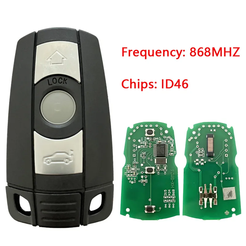 CN006028 3 Buttons Remote Key For BMW CAS3 Non-Proximity 868MHz PCF7945 Chip FCC ID: YG0HUF5661
CN006028 3 Buttons Remote Key For BMW CAS3 Non-Proximity 868MHz PCF7945 Chip FCC ID: YG0HUF5661