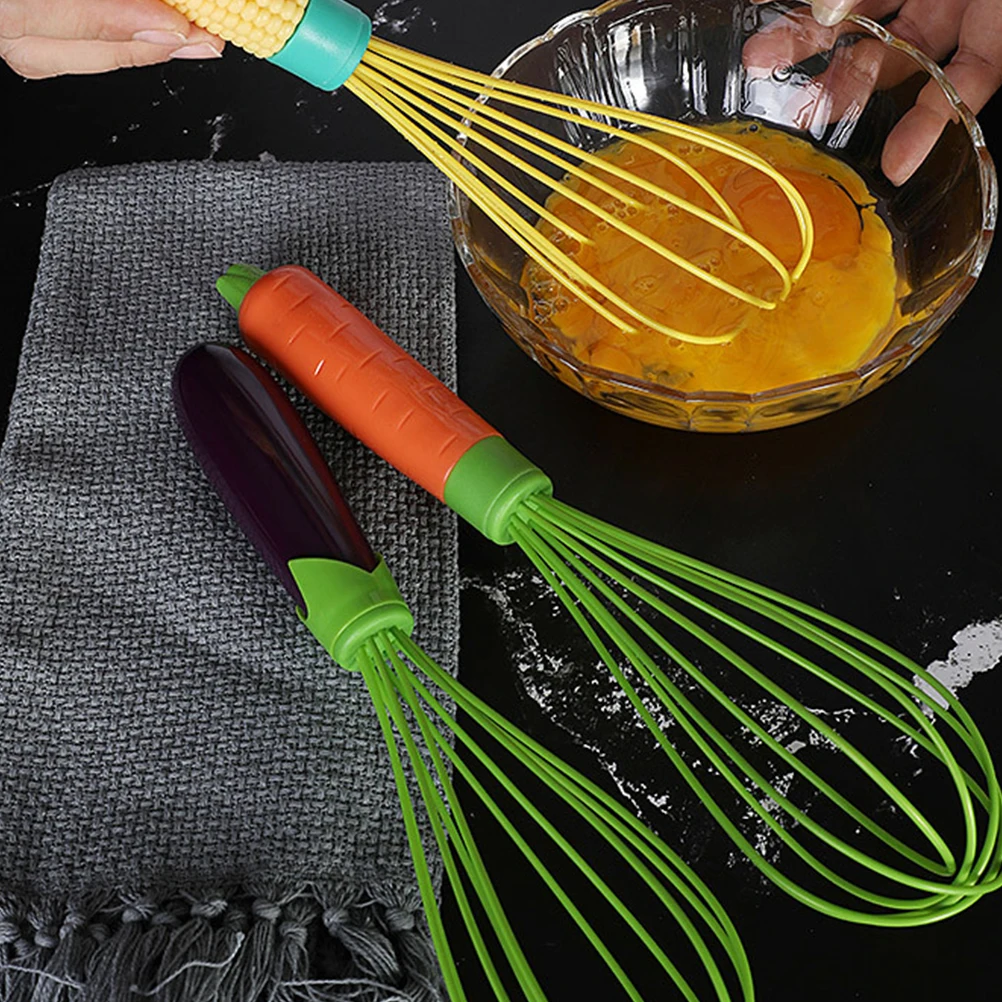 2Pcs Silicone Egg Beater Whisk Carrot Shaped Handle Manual Kitchen Mixer for Blending Baking Sauces Easy Cleanup
2Pcs Silicone Egg Beater Whisk Carrot Shaped Handle Manual Kitchen Mixer for Blending Baking Sauces Easy Cleanup