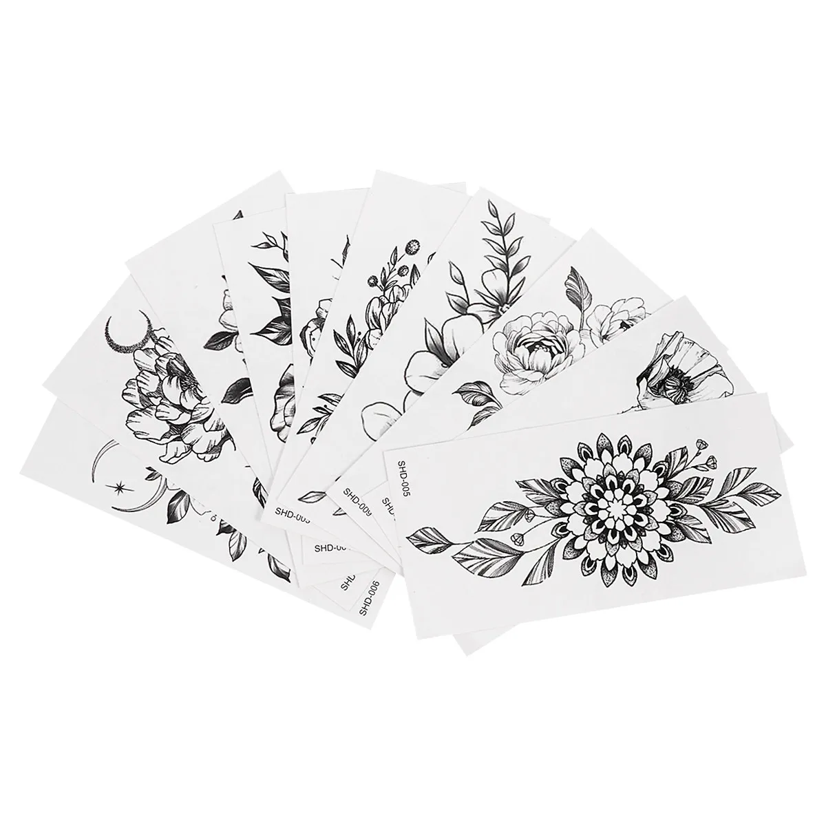 20 Sheets Waterproof Temporary Tattoos Stickers Women Flower Decals Body Pattern Easy Tear Reusable Pet Film Ink
20 Sheets Waterproof Temporary Tattoos Stickers Women Flower Decals Body Pattern Easy Tear Reusable Pet Film Ink