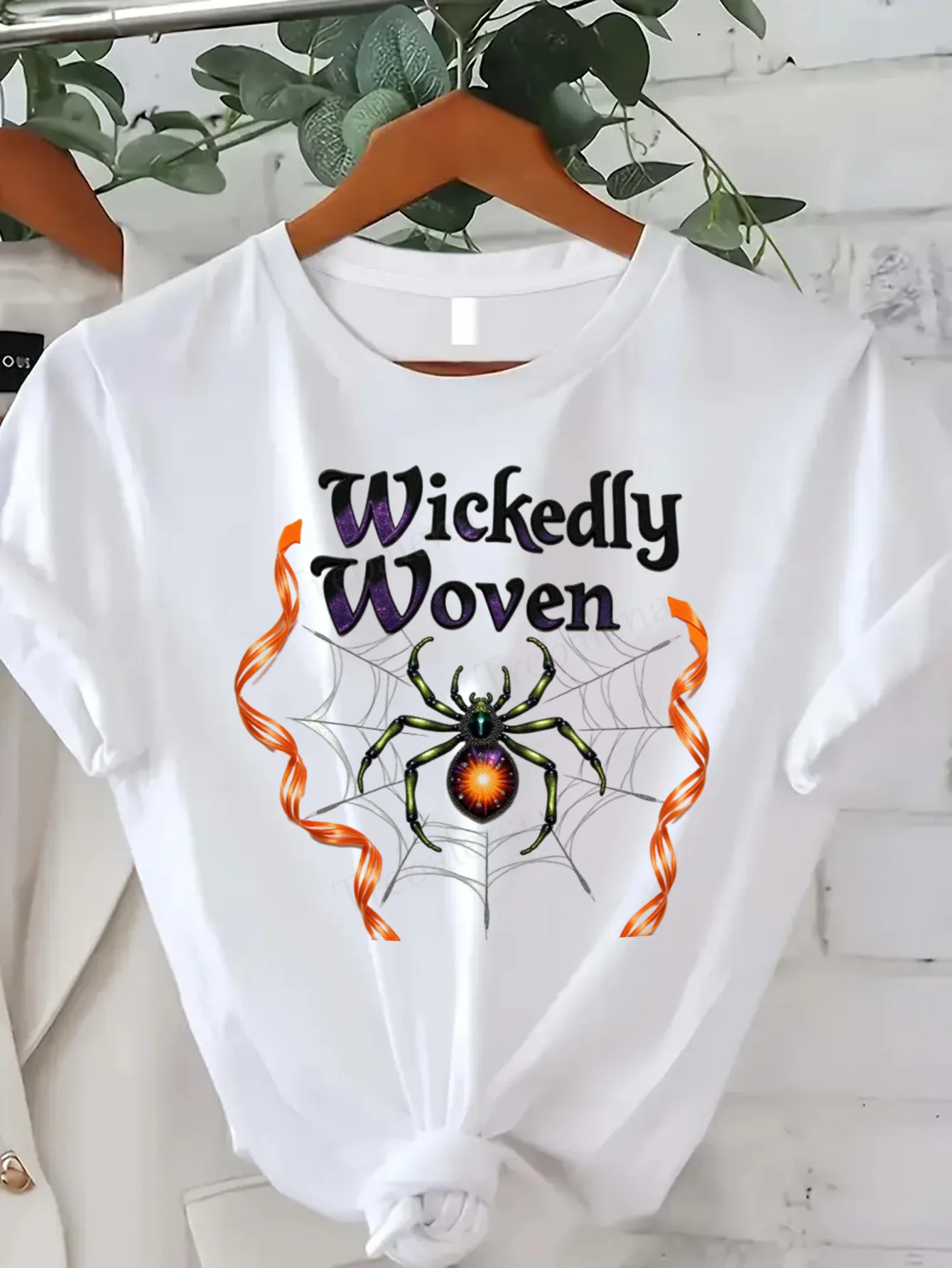 Футболка с круглым вырезом Wickedly Woven Spider Web, футболка на Хэллоуин для женщин, футболка больших размеров с короткими рукавами, модный повседневный топ
Футболка с круглым вырезом Wickedly Woven Spider Web, футболка на Хэллоуин для женщин, футболка больших размеров с короткими рукавами, модный повседневный топ
