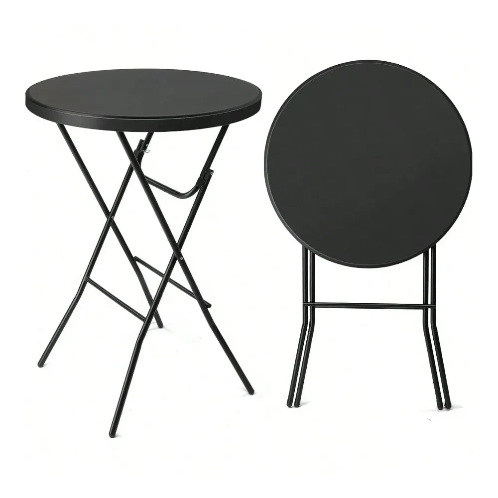 Bar Table Plastic Folding Round Table Bar Height HDPE Matrial With Gray Metal Finish High Top Table For Outdoor Party Cafes Rest
Bar Table Plastic Folding Round Table Bar Height HDPE Matrial With Gray Metal Finish High Top Table For Outdoor Party Cafes Rest