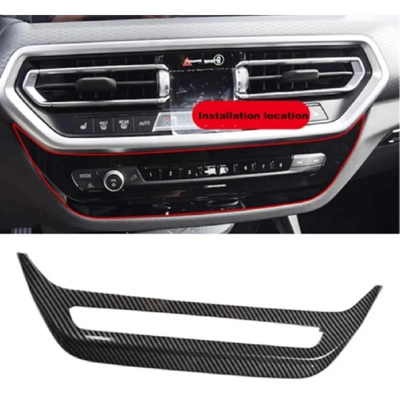 For BMW X3 X4 2022 Car Center Console Air Conditioner Panel Cover Middle Air Vent Outlet Cover Trim Carbon Fiber ABS
For BMW X3 X4 2022 Car Center Console Air Conditioner Panel Cover Middle Air Vent Outlet Cover Trim Carbon Fiber ABS