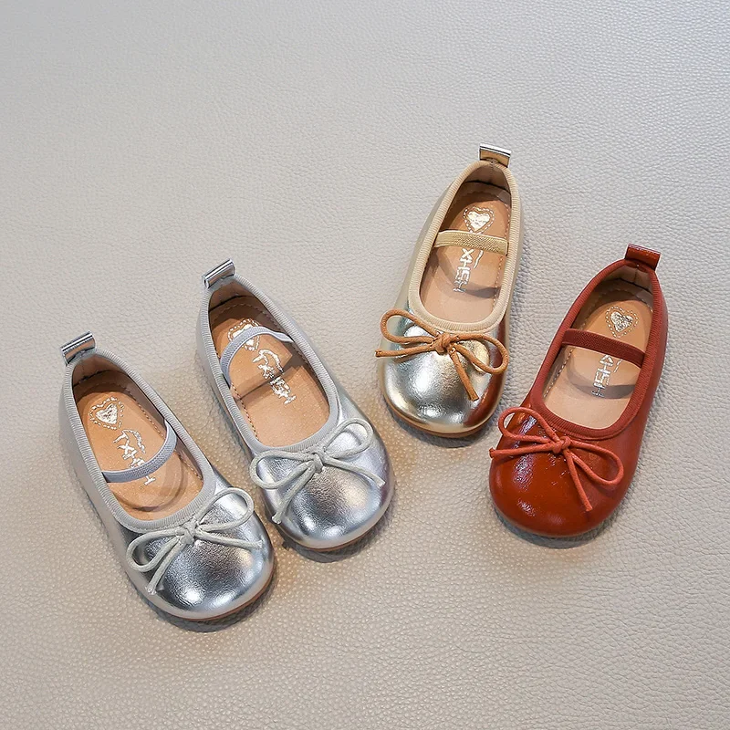 Simple Girls Bowknot Princess Ballet Shoes Spring Autumn Children's Leather Shoes Trend Wedding Party Kids Causal Fashion Flats
Simple Girls Bowknot Princess Ballet Shoes Spring Autumn Children's Leather Shoes Trend Wedding Party Kids Causal Fashion Flats