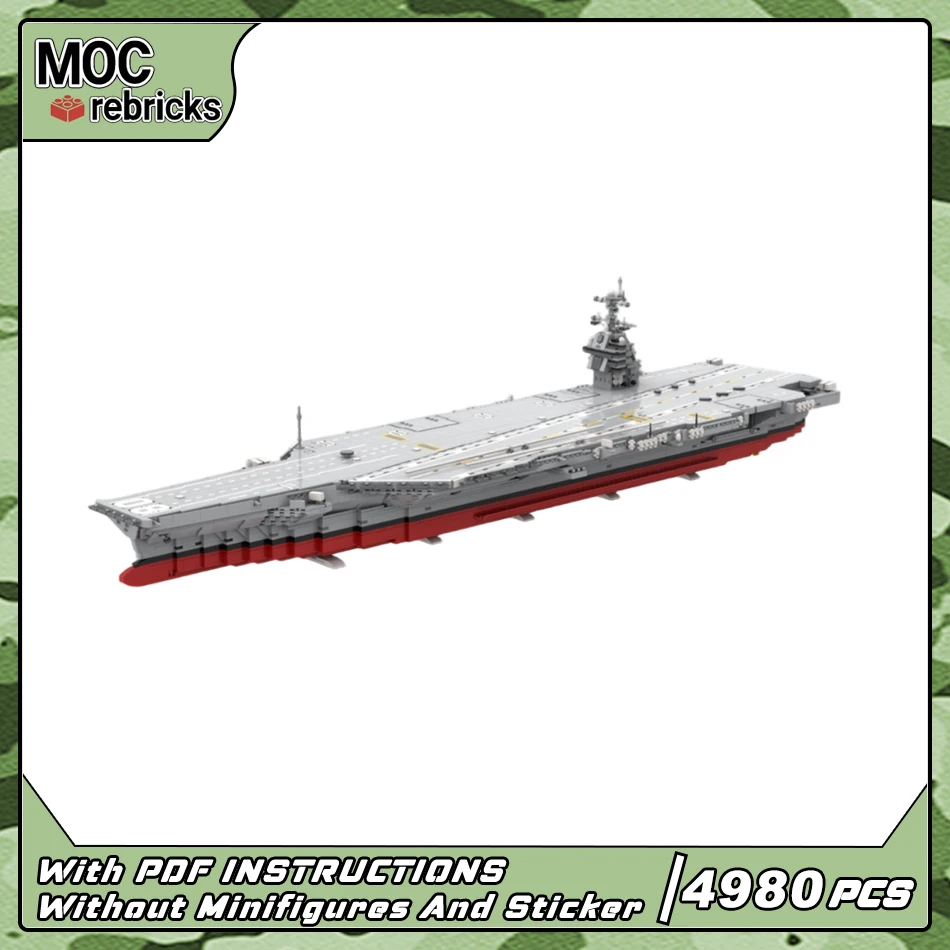 Navy Series USS Enterprise CVN-80 MOC Building Blocks Naval Battleship Fleet High-Tech Brick Assembly Model Toy Desktop Display
Navy Series USS Enterprise CVN-80 MOC Building Blocks Naval Battleship Fleet High-Tech Brick Assembly Model Toy Desktop Display