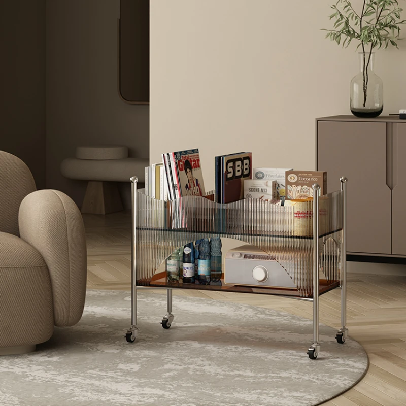 Light Luxury Acrylic Mobile Trolley Living Room Side Table Simple Coffee Table Middle-Ancient Storage Dining Car
Light Luxury Acrylic Mobile Trolley Living Room Side Table Simple Coffee Table Middle-Ancient Storage Dining Car