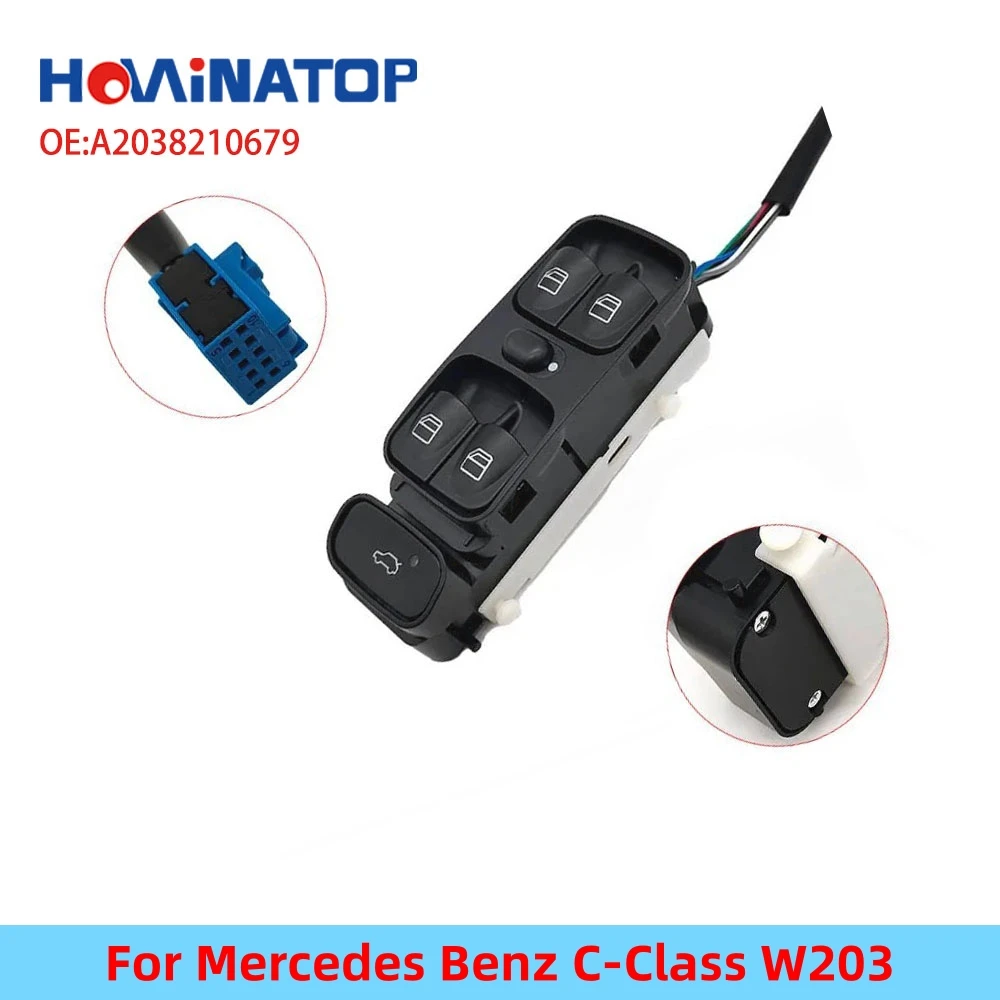 HOWINATOP A2038210679 Master Power Window Control Switch For Mercedes Benz C-Class W203 OEM Replacement
HOWINATOP A2038210679 Master Power Window Control Switch For Mercedes Benz C-Class W203 OEM Replacement