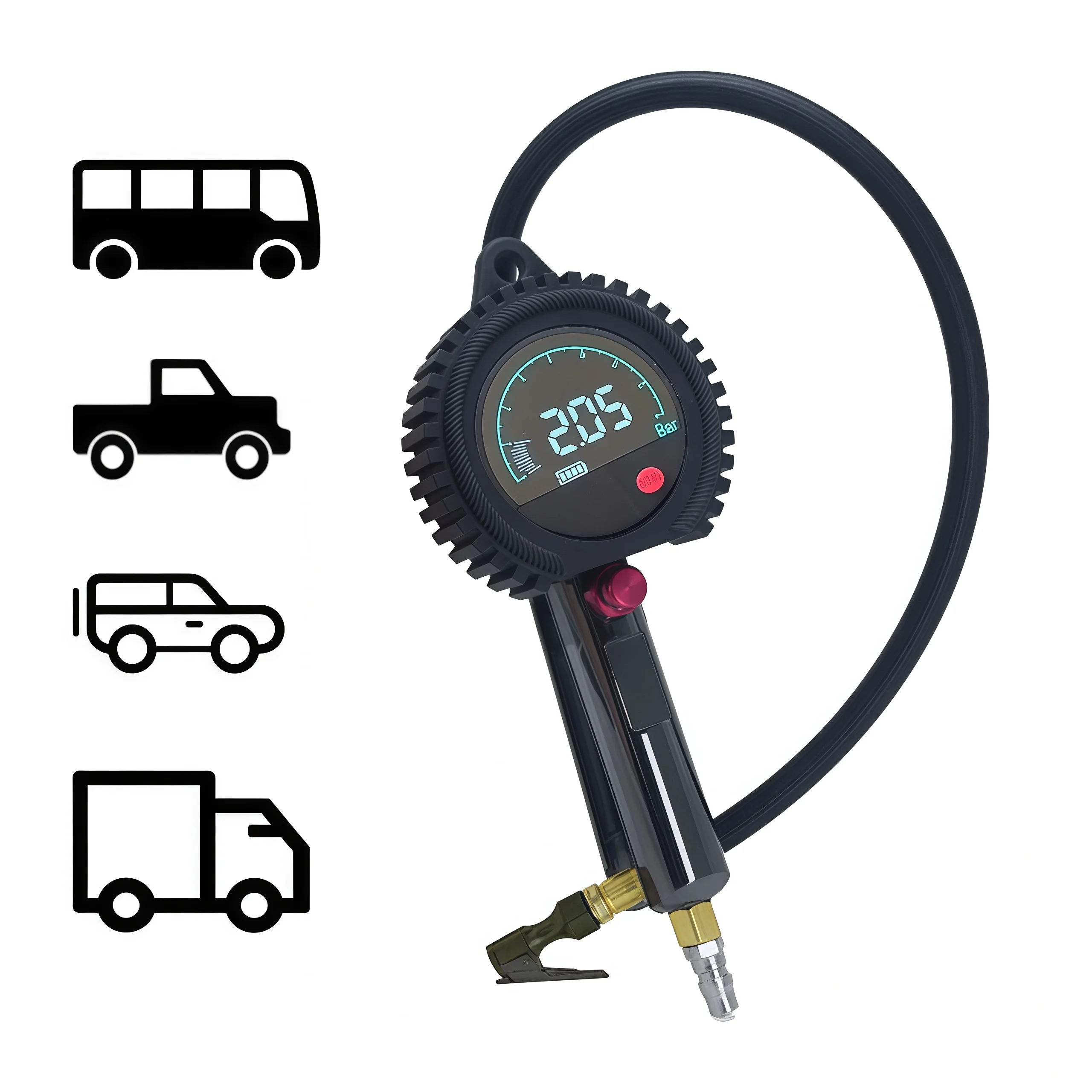 Smart Tire Pressure Management Tire Inflator Fast Inflation Deflation Digital Calibration High-Brightness Tyre Pressure Tool
Smart Tire Pressure Management Tire Inflator Fast Inflation Deflation Digital Calibration High-Brightness Tyre Pressure Tool