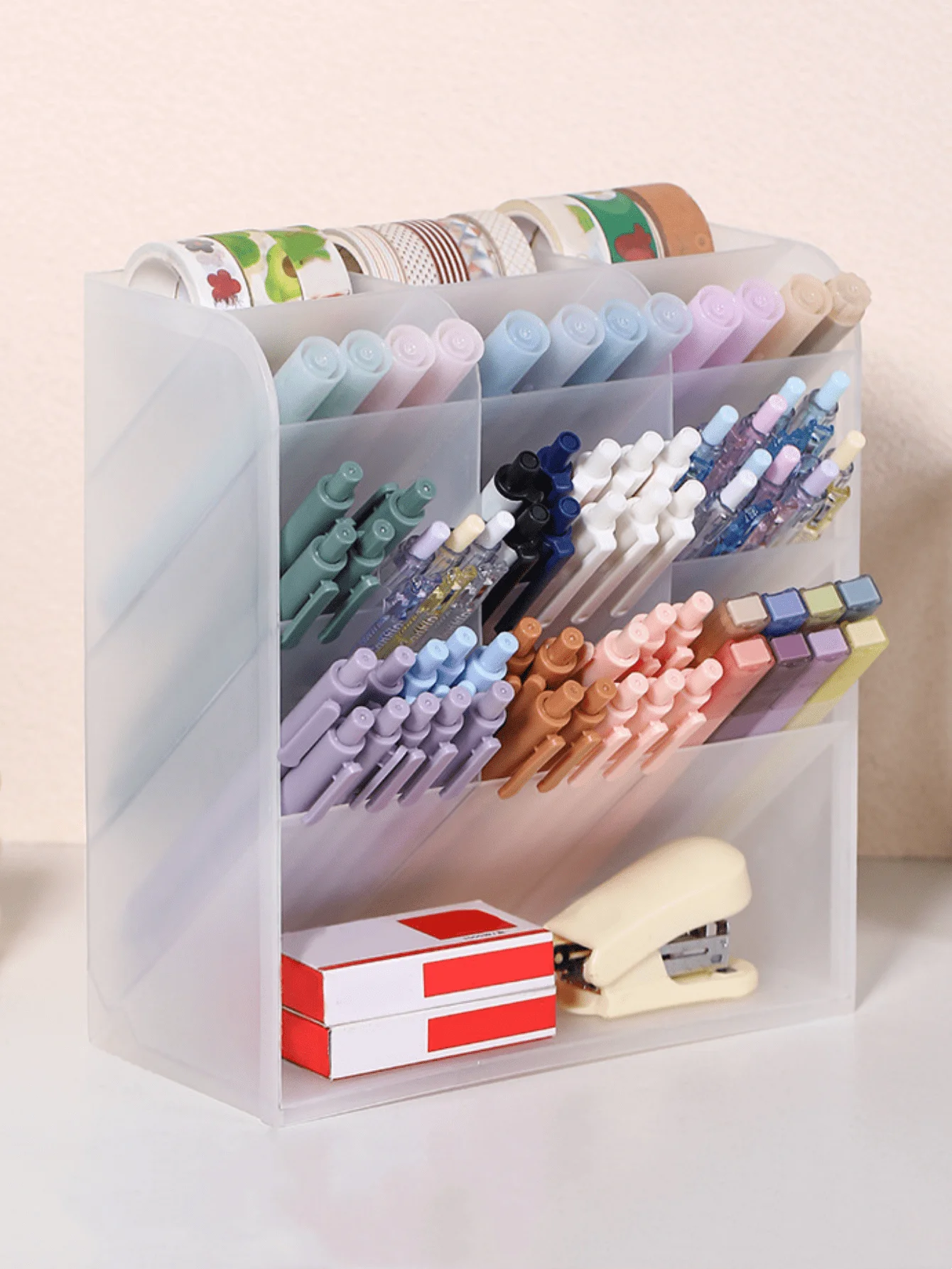 1pc Slanted Pen Holder With Multiple Compartments For Stationery And Makeup Storage, High Capacity Desktop Organizer,Pens,Pen,Stationery,Pencil Case,Pencil Pouch,School,Pencil Case Big,Office Equipment,Things For School,Note Paper,Kawaii D
1pc Slanted Pen Holder With Multiple Compartments For Stationery And Makeup Storage, High Capacity Desktop Organizer,Pens,Pen,Stationery,Pencil Case,Pencil Pouch,School,Pencil Case Big,Office Equipment,Things For School,Note Paper,Kawaii D