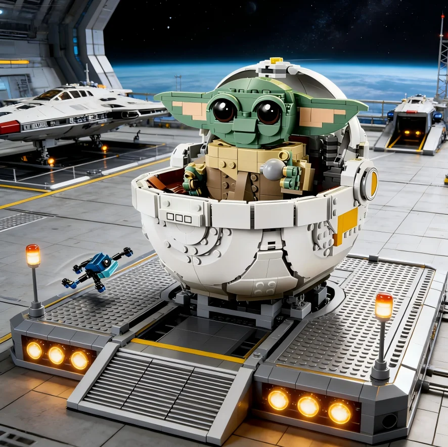 Disney 75403 1048PCS Space Ship with Baby Stroller Building Bricks Kit Detailed Toy Birthday Gifts Office Showcase Display Decor
Disney 75403 1048PCS Space Ship with Baby Stroller Building Bricks Kit Detailed Toy Birthday Gifts Office Showcase Display Decor