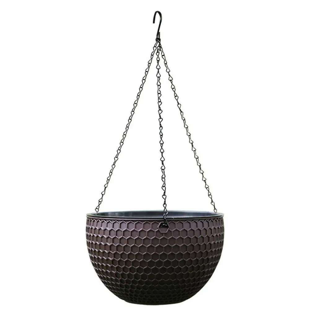 Hanging Flower Basket Imitation Honeycomb Self Water Absorption Waterproof Outdoor Resin Plant Hanger For Garden
Hanging Flower Basket Imitation Honeycomb Self Water Absorption Waterproof Outdoor Resin Plant Hanger For Garden