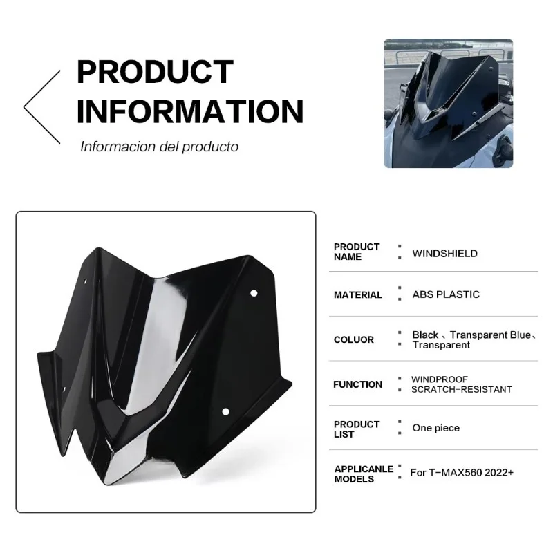 Motorcycle Windshield Modification Accessories for T-MAX560 2022 and Later Models Motorcycle Accessories
Motorcycle Windshield Modification Accessories for T-MAX560 2022 and Later Models Motorcycle Accessories