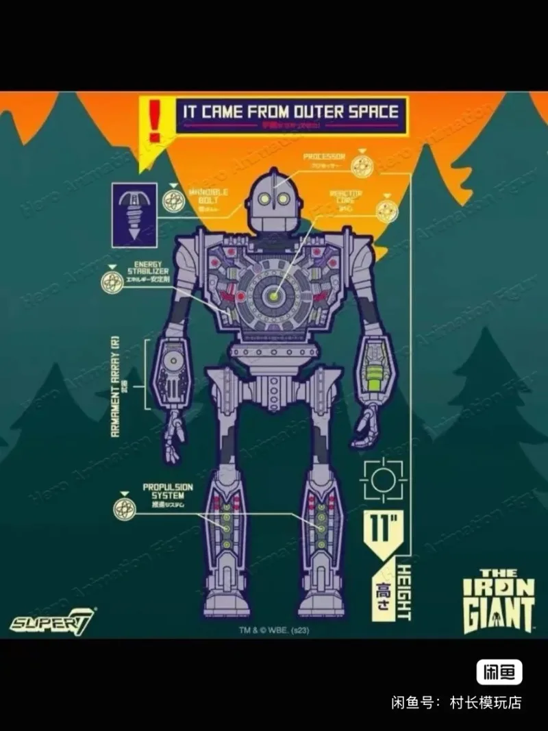 In Stock Transformation SUPER 7 Iron Giant 11-Inch Toy Action Figure Collectible Gift
In Stock Transformation SUPER 7 Iron Giant 11-Inch Toy Action Figure Collectible Gift