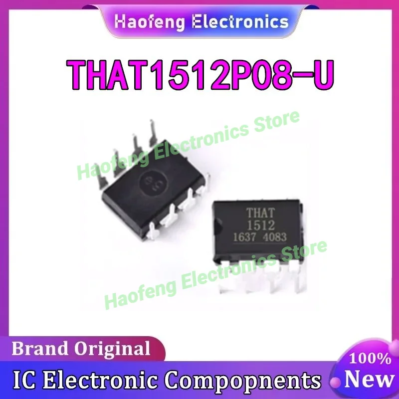 THAT1512P08-U THAT1512 DIP8 100% новый оригинал в наличии
THAT1512P08-U THAT1512 DIP8 100% новый оригинал в наличии