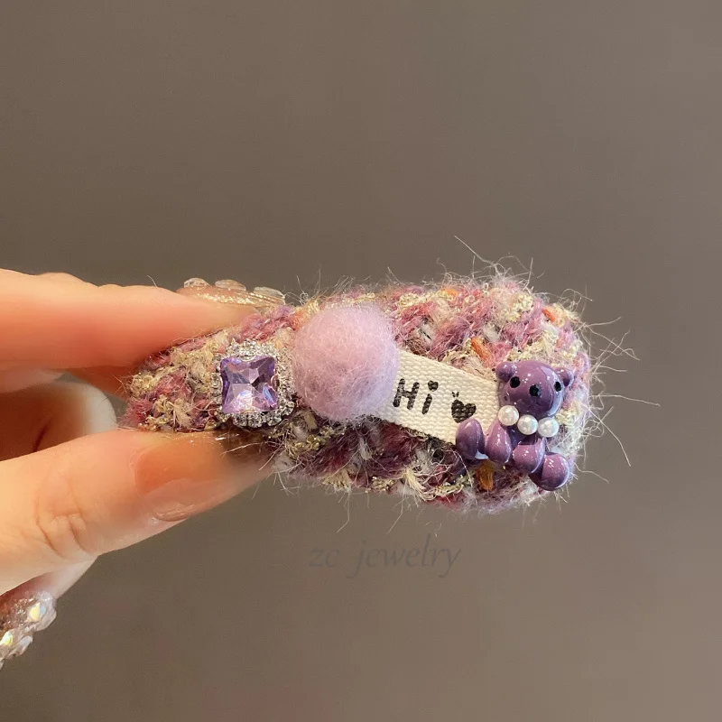 Korean Version Dongdaemun Plush Pearl Bear Hair Clip for Women SidebbNew Style Forehead Bangs Clip Side Clip Hairpin
Korean Version Dongdaemun Plush Pearl Bear Hair Clip for Women SidebbNew Style Forehead Bangs Clip Side Clip Hairpin