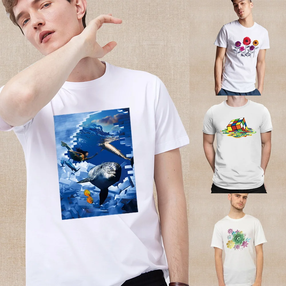 T-shirt Fashion Men 2024 Summer 3D Printing Short Sleeve Soft Round Neck Fashion Commuter Tops Short Sleeve Pullover Streetwear
T-shirt Fashion Men 2024 Summer 3D Printing Short Sleeve Soft Round Neck Fashion Commuter Tops Short Sleeve Pullover Streetwear