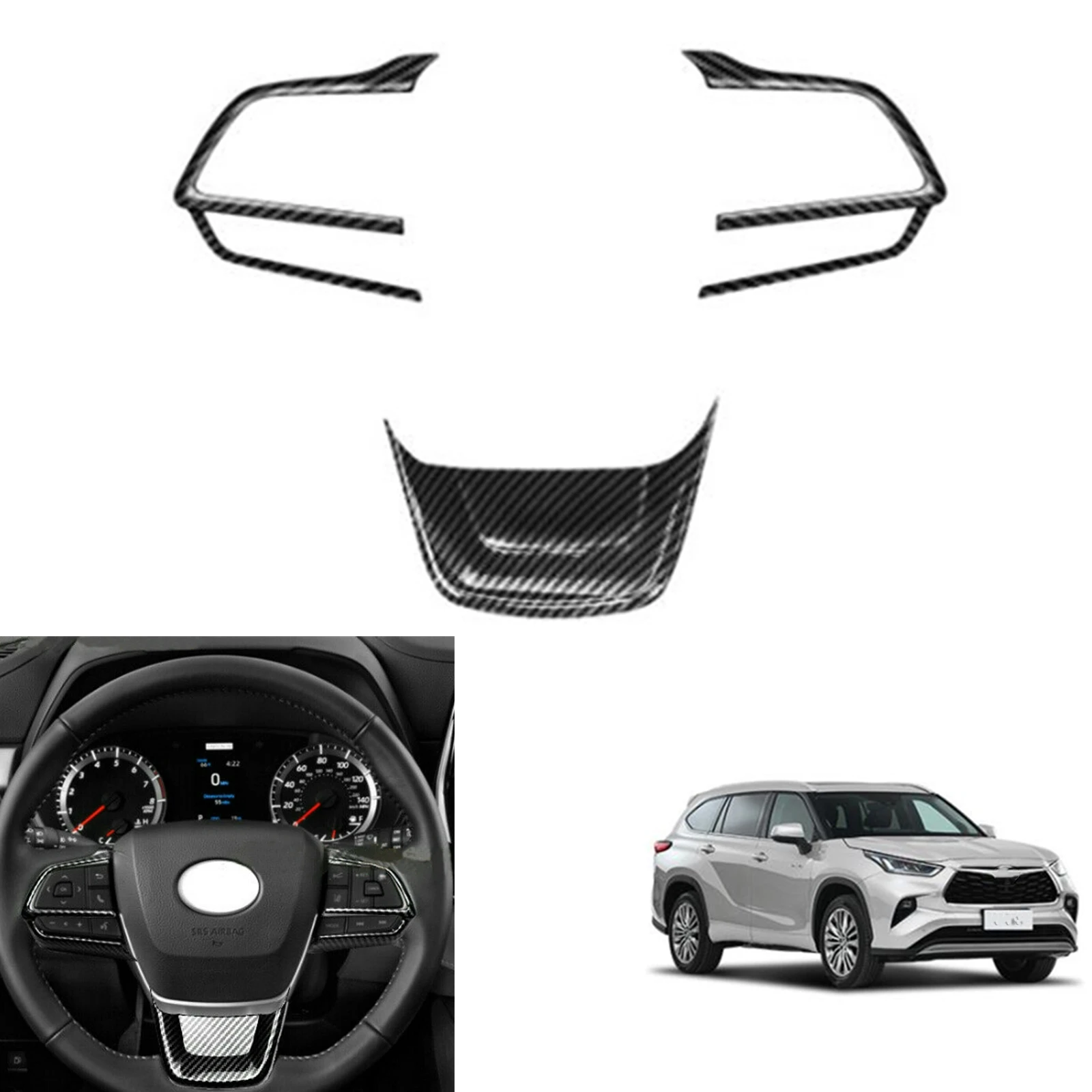 Car Gear Steering Wheel Panel Cover Trim Carbon Fiber Look Sticker Frame Strip For Toyota Highlander 2020-2022
Car Gear Steering Wheel Panel Cover Trim Carbon Fiber Look Sticker Frame Strip For Toyota Highlander 2020-2022