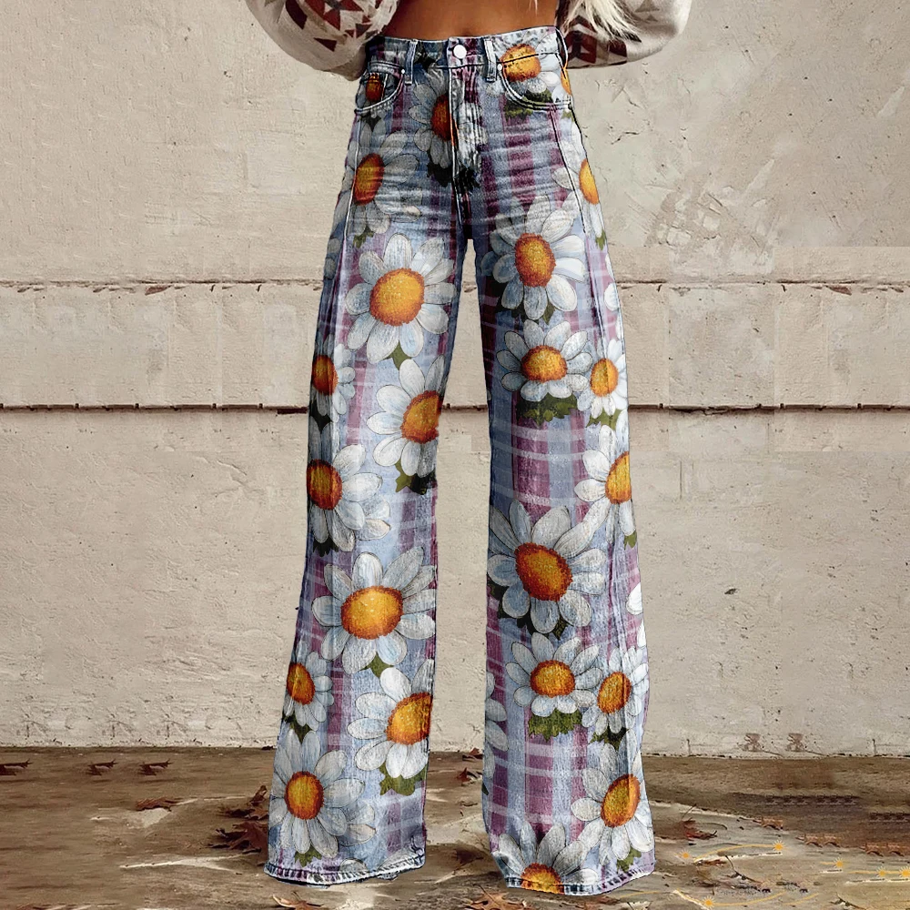 Women's Vintage Flower Print Casual Wide Leg Pants Leopard Aztec Streetwear Bohemia Women Pants Loose Party Trousers Plus Size
Women's Vintage Flower Print Casual Wide Leg Pants Leopard Aztec Streetwear Bohemia Women Pants Loose Party Trousers Plus Size