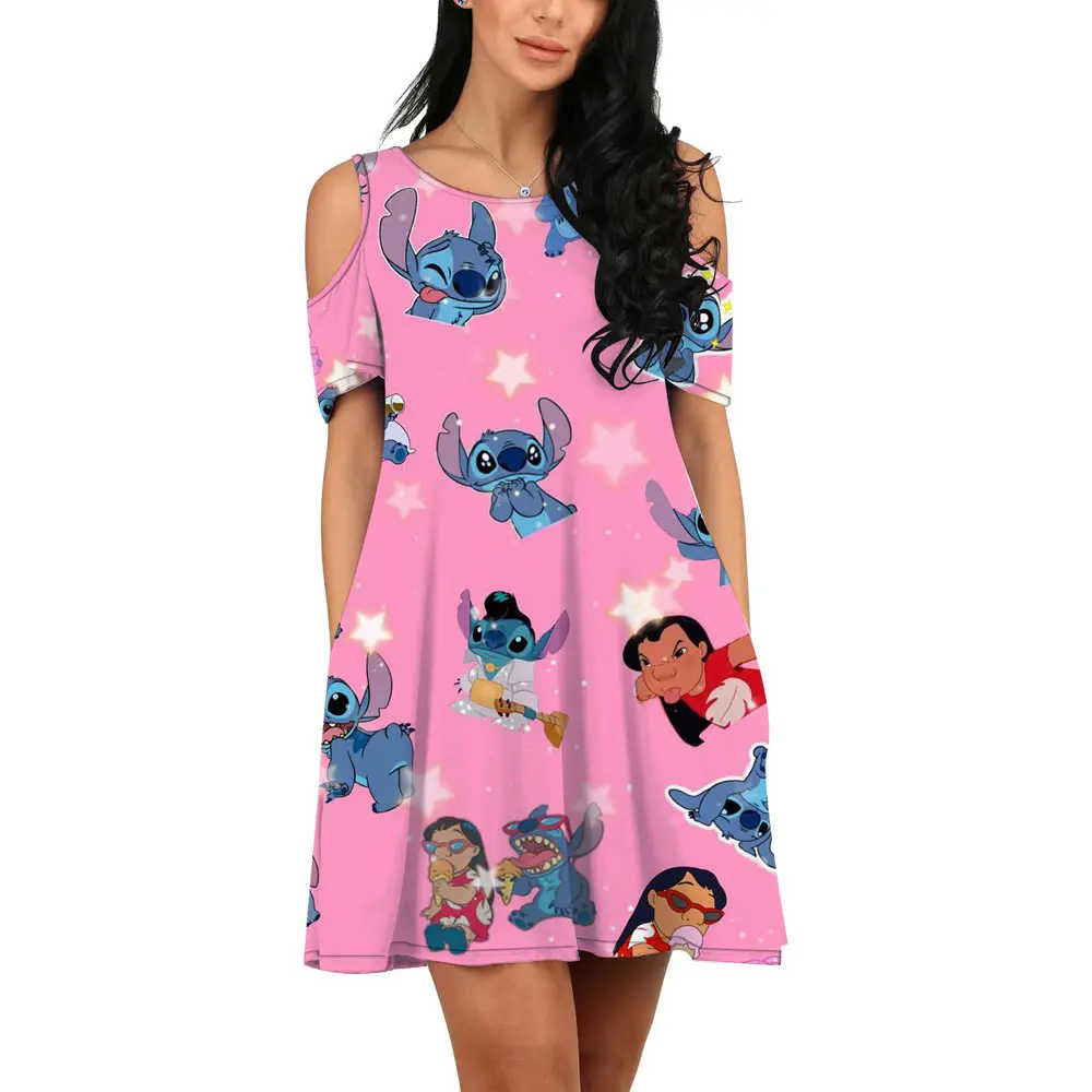 Disney Brand Stitch and Mickey Anime Summer Harajuku Slim Fit New Women's Printed Kawaii Off Shoulder Dress 2022
Disney Brand Stitch and Mickey Anime Summer Harajuku Slim Fit New Women's Printed Kawaii Off Shoulder Dress 2022