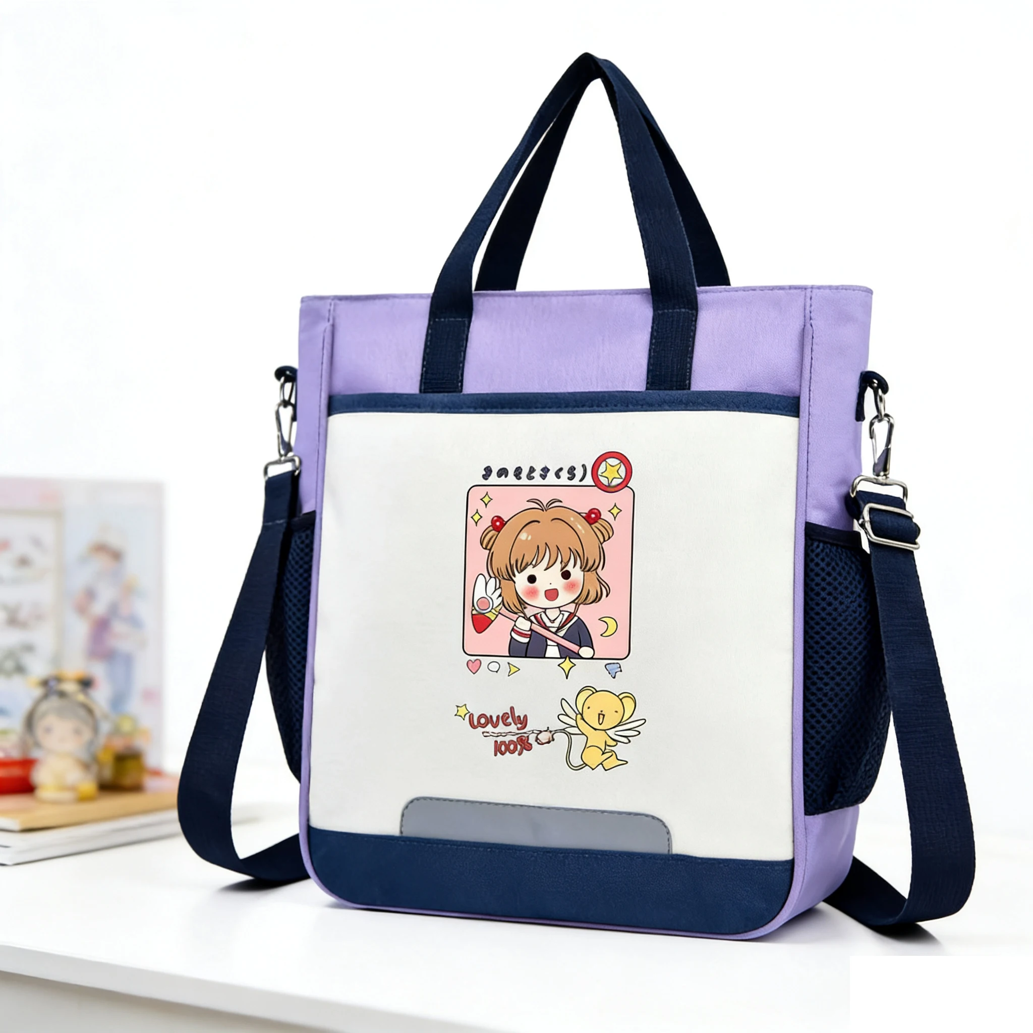 Anime Handbag Card Captor Sakura Girls Oxford Totes Shoulder Bag Cartoon Messenger Bag Students Schoolbag Pupil Travel Daypack
Anime Handbag Card Captor Sakura Girls Oxford Totes Shoulder Bag Cartoon Messenger Bag Students Schoolbag Pupil Travel Daypack