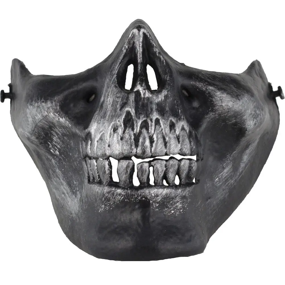 Маска-полумаска для лица с принтом черепа, для активного отдыха, охоты, регулируемая эластичная повязка на голову, дышащая, портативная, серебристая
Маска-полумаска для лица с принтом черепа, для активного отдыха, охоты, регулируемая эластичная повязка на голову, дышащая, портативная, серебристая