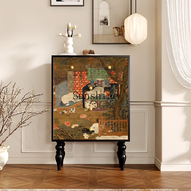 Medieval style solid wood living room household five-bucket bedroom bedside cabinet small apartment
Medieval style solid wood living room household five-bucket bedroom bedside cabinet small apartment