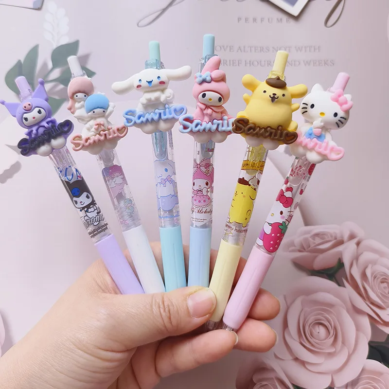 6 шт. Sanrio Φ Kuromi My Melody канцелярские принадлежности Kawaii Письменные ручки Iigen 0,5 мм черные школьные ручки офисные подарки
6 шт. Sanrio Φ Kuromi My Melody канцелярские принадлежности Kawaii Письменные ручки Iigen 0,5 мм черные школьные ручки офисные подарки