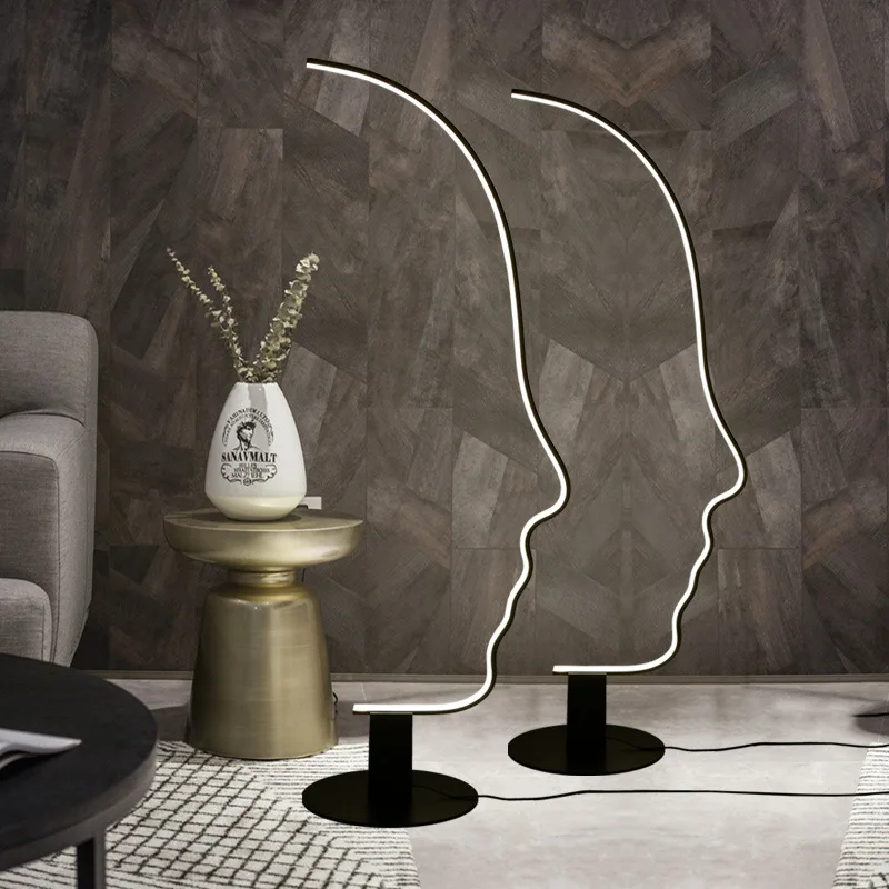 Nordic Living Room Art Face Floor Lamp Designer Bedroom Study Modern Minimalist Hotel Lobby Floor Lamps
Nordic Living Room Art Face Floor Lamp Designer Bedroom Study Modern Minimalist Hotel Lobby Floor Lamps