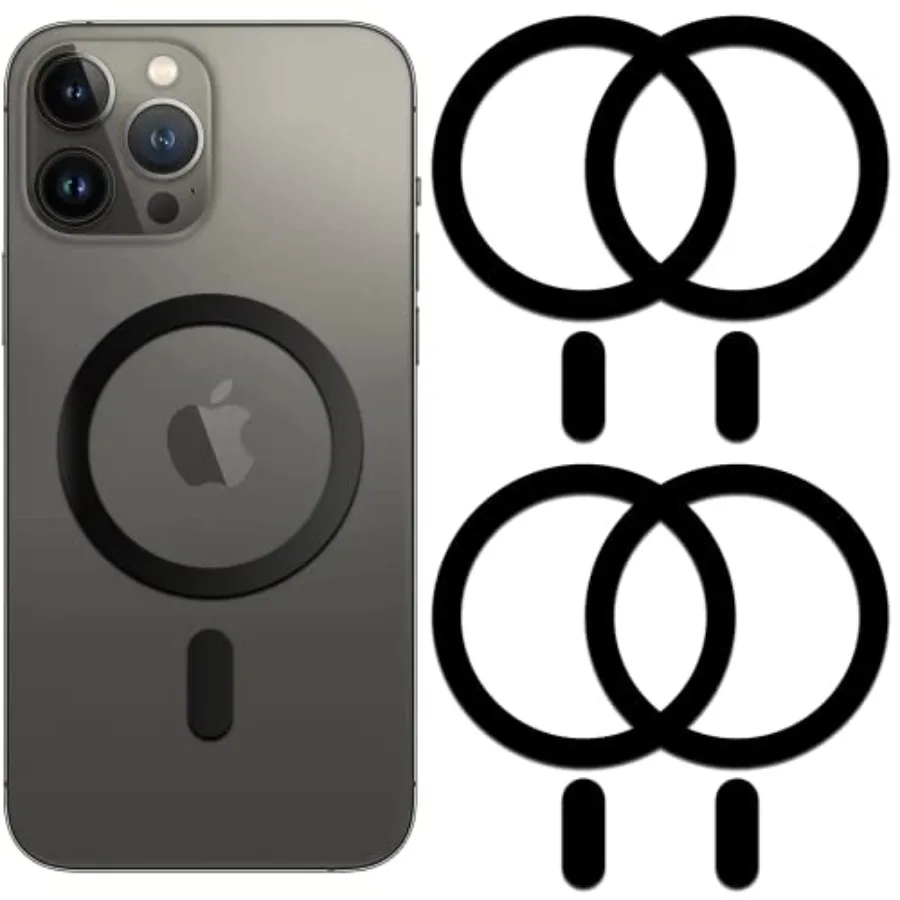 Metal Ring Compatible with MagSafe Sticker Designed for iPhone 12~17, Circle Magnetic Magnet Adapter Rings for Phone Case Black
Metal Ring Compatible with MagSafe Sticker Designed for iPhone 12~17, Circle Magnetic Magnet Adapter Rings for Phone Case Black