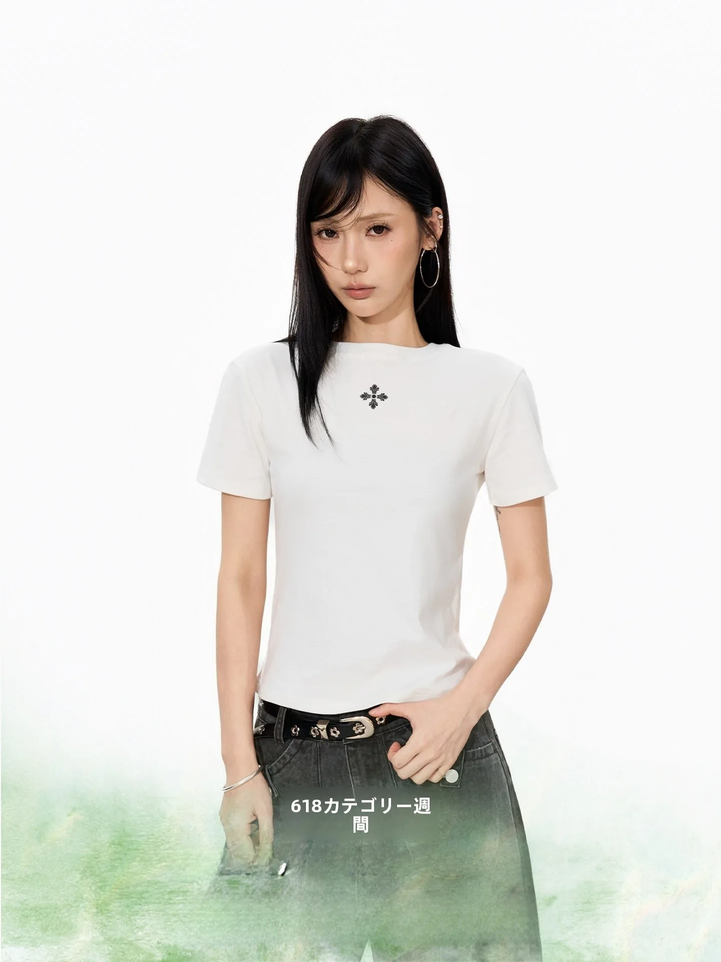 S3T5 Women's Slim Fit Short Sleeve T-Shirt round Neck Cross Print Base Shirt Summer Casual Style Comfortable Breathable Cotto...
S3T5 Women's Slim Fit Short Sleeve T-Shirt round Neck Cross Print Base Shirt Summer Casual Style Comfortable Breathable Cotto...
