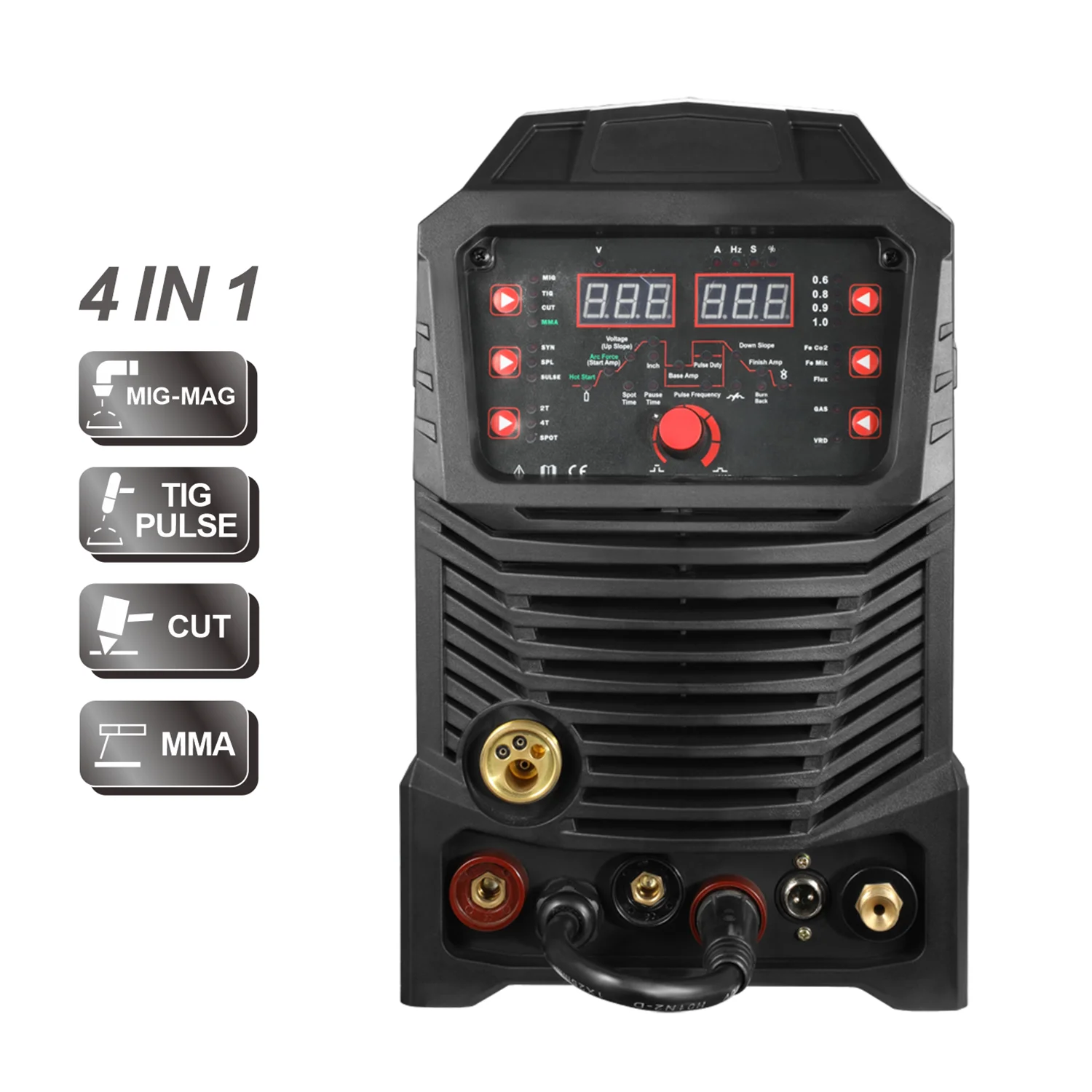 4 in 1 Multifunction Welding Machine MIG/TIG/MMA/CUT Welder MTMC-520 Gasless MIG Pulse TIG Plasma Cutting Equipment
4 in 1 Multifunction Welding Machine MIG/TIG/MMA/CUT Welder MTMC-520 Gasless MIG Pulse TIG Plasma Cutting Equipment