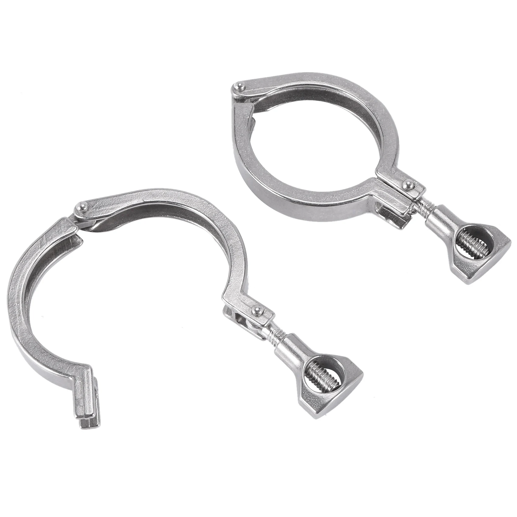 A11I 2Pcs Tri-Clamp Steel Single Pin Heavy Duty Tri Clamp With Wing Nut For Ferrule TC With Silicone Gasket 2 Inch
A11I 2Pcs Tri-Clamp Steel Single Pin Heavy Duty Tri Clamp With Wing Nut For Ferrule TC With Silicone Gasket 2 Inch