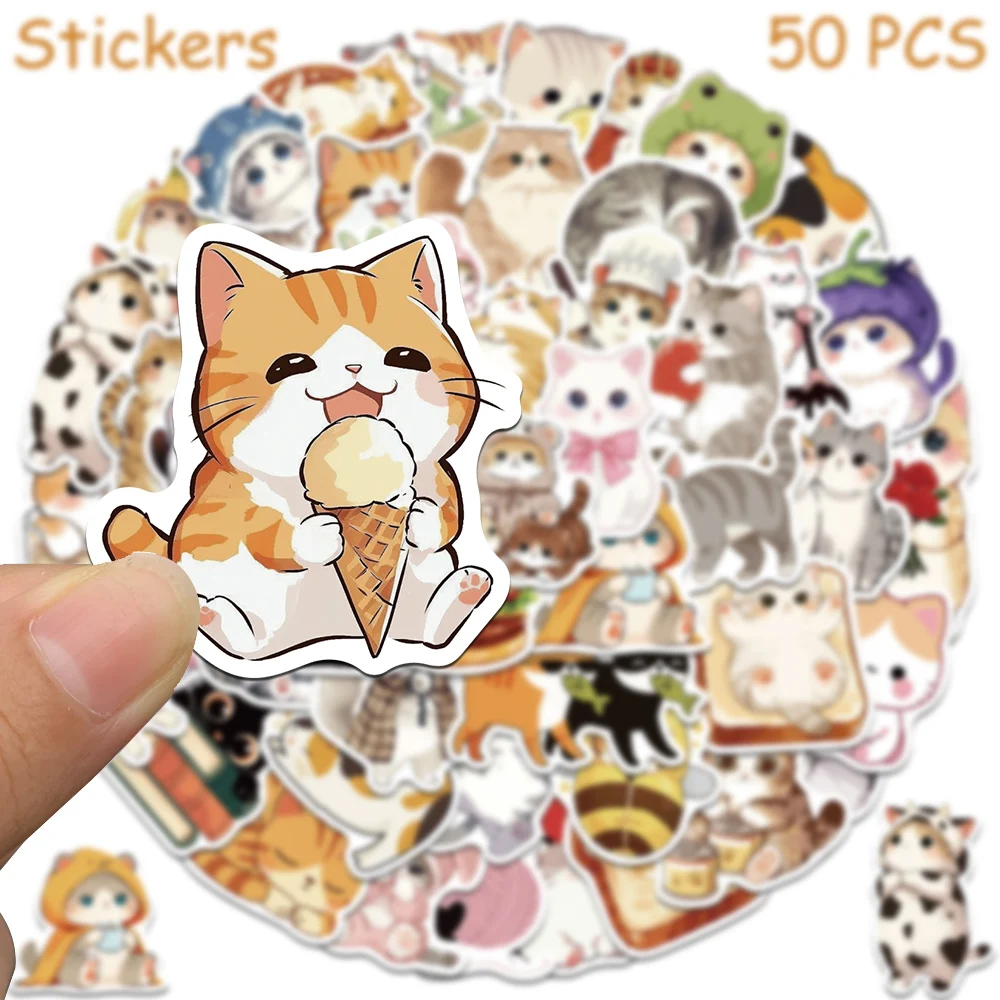 Waterproof Aesthetic Cute Cat Stickers Set of 50 Cartoon Animal Decals Multi-scene Decor For Skateboard Laptop Helmet Notebook DIY Craft Holiday Gifts
Waterproof Aesthetic Cute Cat Stickers Set of 50 Cartoon Animal Decals Multi-scene Decor For Skateboard Laptop Helmet Notebook DIY Craft Holiday Gifts