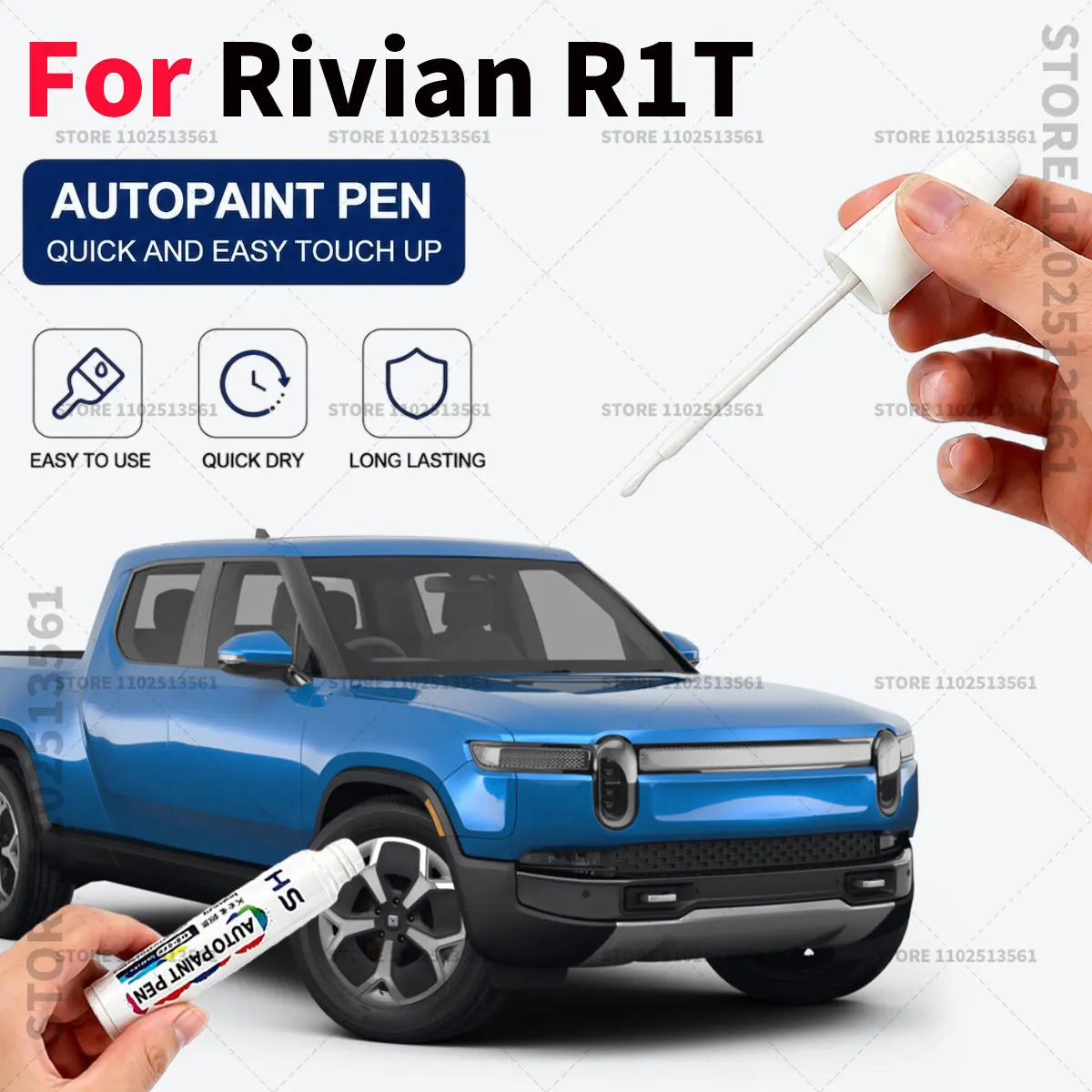 Car Touch Up Paint Pen Quick Repair Scratch Remover Auto Paint Brush Easy Application For Rivian R1T Black White Blue Silver Red
Car Touch Up Paint Pen Quick Repair Scratch Remover Auto Paint Brush Easy Application For Rivian R1T Black White Blue Silver Red