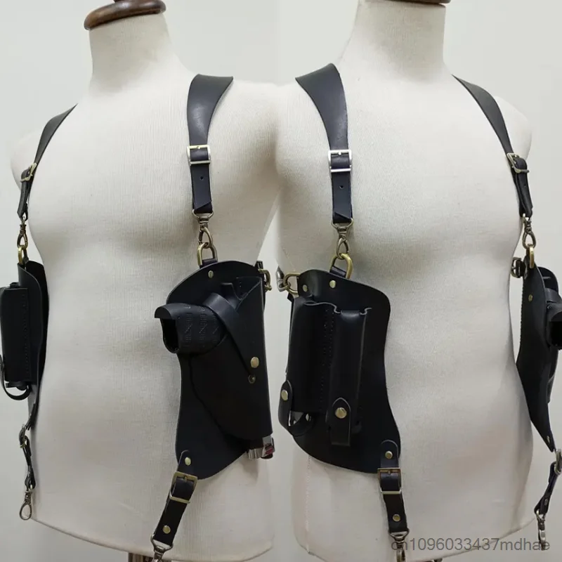Steampunk Leather Holster Harness Bag Vintage Underarm Gun Holster Adjustable Waist Belt Bag Cosplay Accessory Prop Daily Use
Steampunk Leather Holster Harness Bag Vintage Underarm Gun Holster Adjustable Waist Belt Bag Cosplay Accessory Prop Daily Use