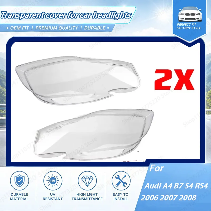 LH / RH Front Headlight Cover Shell Lampshade Lens Shell For Audi A4 B7 S4 RS4 2006 2007 2008 Headlamp Cover Lamp Shade
LH / RH Front Headlight Cover Shell Lampshade Lens Shell For Audi A4 B7 S4 RS4 2006 2007 2008 Headlamp Cover Lamp Shade