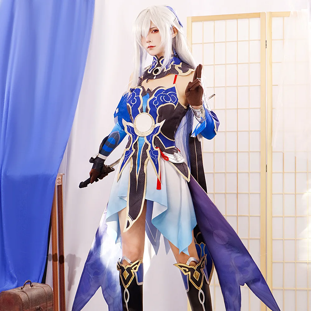 Jingliu Cosplay Costume Honkai Star Rail Carnival Uniform Wig Anime Halloween Costumes Men Game
Jingliu Cosplay Costume Honkai Star Rail Carnival Uniform Wig Anime Halloween Costumes Men Game